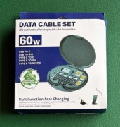 Adapter USB typ C 60W etui zestaw adapterów i przejściówki 7w1
