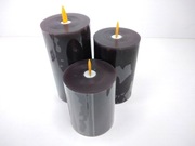 ŚWIECE Bezpłomieniowe LED x3 + PILOT-NOWE