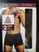Reebok Bokserki męskie 2-pak CZARNE rozmiar XL