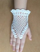 Rękawiczki mitenki ślubne lub komunijne