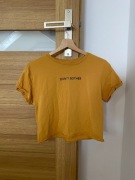 Damska Żółta Koszulka S Tshirt "Don't Bother"