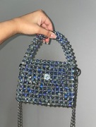 Torebka z kryształowych koralików