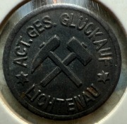 Lichtenau (Zaręba) 5 Pfennig GLUCKAUF Fe