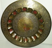 Talerz ozdobny paw vintage PRL