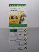 Karnet Myjnia automatyczna BP – 5x Program zloty