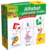 Alfabet i pierwsze litery gra układanka edukacyjna dla Przedszkolaka