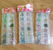 Ozdoby do paznokci w pudełku Gwiazdki- 3000 pcs