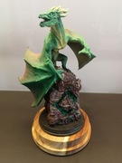 Ręcznie malowana figurka smoka, 23cm wysokości