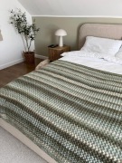 Śliczna narzuta na łóżko, pled handmade 