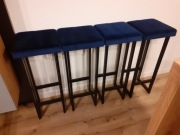 Hokery metalowe 90 cm w stylu Loft