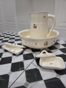 Mimoza zestaw toaletowy misa dzban przyborniki