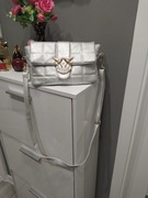 Srebrna pikowana jaskółki inspiracja zamek magnes