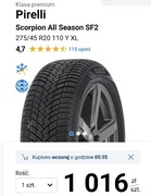 Pirelli Scorpion All Season SF2 275/45/R 20