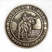 Europa Goddess 1 oz w wersji Antique srebro ag 1oz
