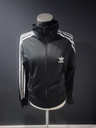 Czarna bluza dresowa Adidas Firebird z białymi paskami