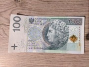 Sto złotych seria AA 2012r.