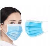 MASECZKA NA TWARZ ANTYBAKTERYJNA 3 WARSTWY Z GUMKĄ