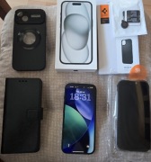 Iphone 15 Jak nowy - duży zestaw 