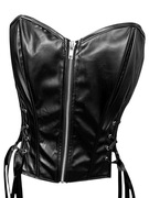 czarny gotycki gorset steampunk regulowany lolita goth y2k alternative