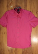 Koszula Olymp r. 38 różowa body fit bawełna kr rękaw 