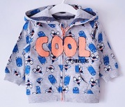 Nowa rozpinana bluza z kapturem Smyk Cool Club 74