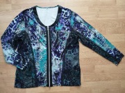 BLUZA ZAPINANA NA ZAMEK BLUZKA ROZMIAR XXL WISKOZA