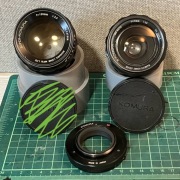 Super W Komura 100m f/2.5 i 35mm f/2.5 jasny obiektyw manualny vintage M42