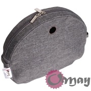 Szary organizer do Obag MOON LIGHT len wodoodporny 2 kieszenie wkład OMAY