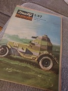 MALY MODELARZ MODEL KARTONOWY SAMOCHOD PANCERNY   