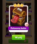Potworny kufer z setu bar potworów coin master karta