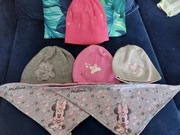 Zestaw czapeczek wiosna jesień + chustki