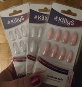 Sztuczne paznokcie Killys Artificial Nails zestaw paznokcie i kleje 