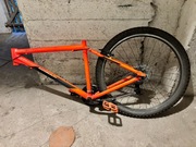 Rama MTB + tylne koło + osprzęt Shimano Tourney