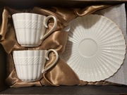 Zestaw prezentowy filiżanki (2szt.) z talerzykami (2szt.)