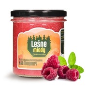 Miód kremowany z maliną liofilizowaną suszoną 