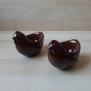 2 kieliszki do jajek jajcarki kamionka lata 70-80 PRL-u stan nowy vintage 