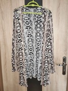 31 Narzutka kardigan długi we wzorki skóra węża rozmiar S