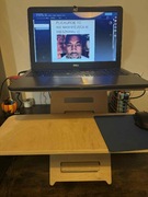 Drewniane "biurko" stojące, nakładka na biurko tanio