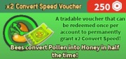 Bee Swarm Simulator x2 Convert Speed Voucher