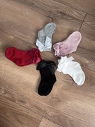 6-12 m / 6 par krótkie skarpetki z kokardką