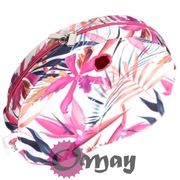 Różowy organizer do Obag MOON LIGHT ML Kwiaty strelicje granat wkład OMAY