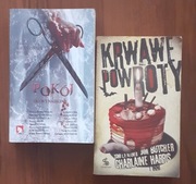 Makabreski - 2 książki: Pokój do wynajęcia + Krwawe powroty (stan bdb-)
