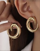 Kolczyki damskie nowe w kolorze zlotym