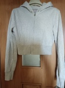 KRÓTKA BLUZA Z KAPTUREM ZAPINANA NA ZAMEK SZARA LEVI'S