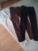 Spodnie 3-pak beżowe,brązowe,granatowe r 38 / Renee