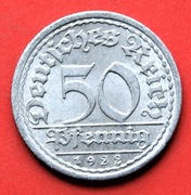 50 Fenigów  1922 r  A  -   Niemcy Weimar stan !! 