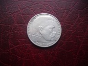 MONETA Niemcy - III Rzesza - 2 Marki 1939 r. HINDENBURG  - Srebro