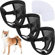 3 Paczki pieluszek dla psów w okresie rui z 9 podpaskami higienicznymi (L)