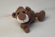 Miś zabawka szydełko
