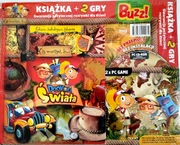DOOKOŁA ŚWIATA książka + 2 GRY PC dla dzieci (NOWA W FOLII)